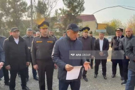 Goranboyda binada iki mənzilin döşəməsi çöküb, 4 nəfər xəsarət alıb,  60 ailə evakuasiya edilib - YENİLƏNİB-5  - VİDEO 