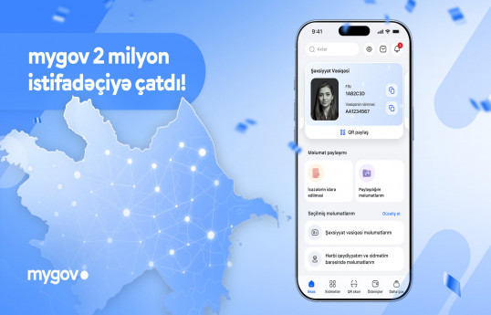“mygov” platformasından istifadə edən vətəndaşların sayı 2 milyonu ötüb