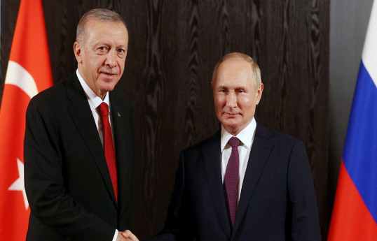 Türkiyə prezidenti Rəcəb Tayyip Ərdoğan, Rusiya prezidenti Vladimir Putin