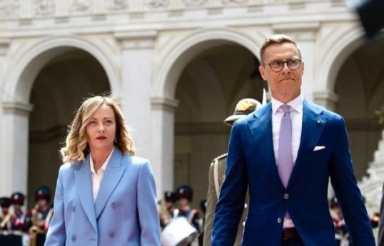 İtaliya Baş naziri Corciya Meloni, Finlandiya Prezidenti Aleksandr Stubb