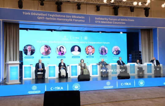 Azərbaycan-Qazaxıstan QHT-lərinin Birinci Əməkdaşlıq Forumu keçirilib - FOTO 