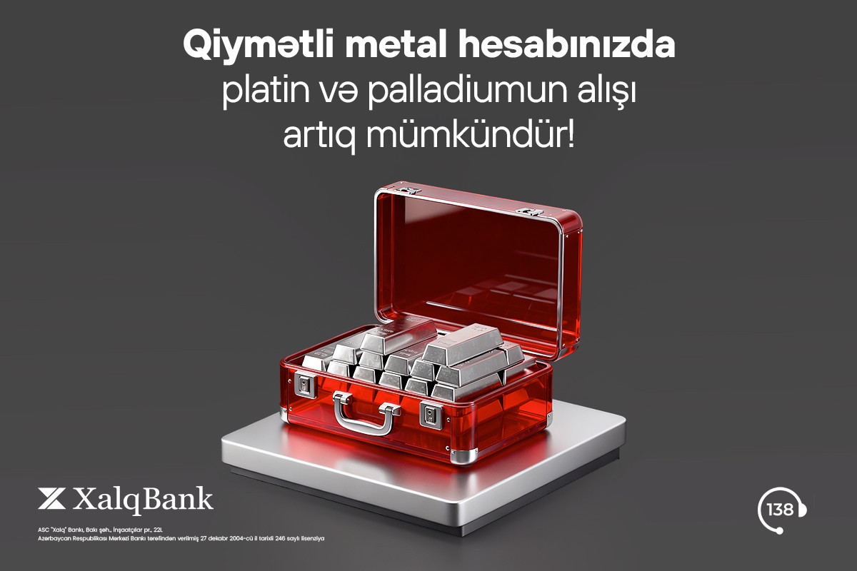 Xalq Bank qiymətli metallar üzrə yeni xidmətləri istifadəyə verib