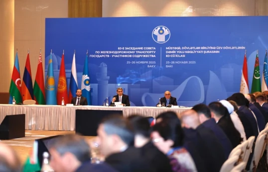 Bakıda MDB Dəmir Yolu Nəqliyyatı Şurasının 83-cü iclası işə başlayıb