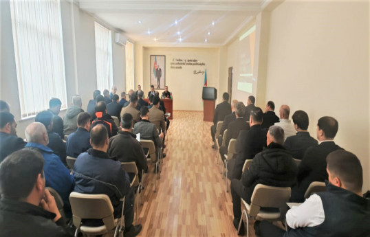 FHN Xaçmaz şəhərində seminar-müşavirə keçirib