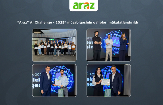 “Araz” AI Challenge - 2025” müsabiqəsinin qalibləri mükafatlandırılıb