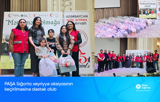 PAŞA Sığorta “Mərhəmətli Olmağa Tələsin” xeyriyyə aksiyasına dəstək olub