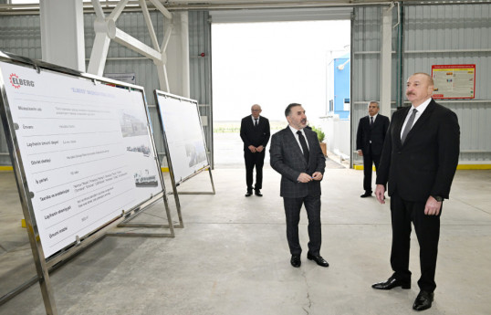 Prezident İlham Əliyev “AZWOOL” mineral daş yunu zavodunun açılışında