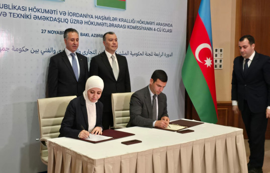 Azərbaycan–İordaniya sənədləri imzalanıb