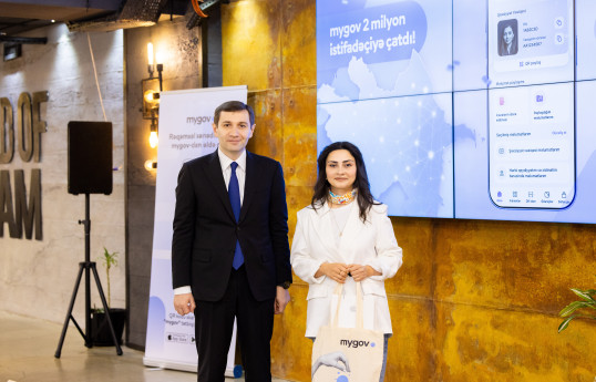 "mygov” platformasının 2 milyonuncu istifadəçisi təltif edilib
