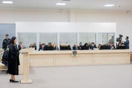 Arayik Harutyunyan və digərlərinin məhkəməsində altı təqsirləndirilən şəxsin vəkili müdafiə çıxışı edib