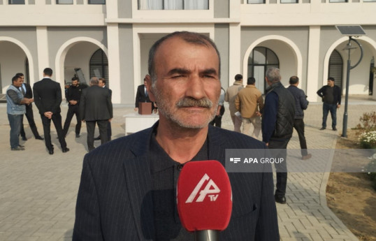 Ağdamın Xıdırlı kəndinə qayıdan Nəvai Əliyev