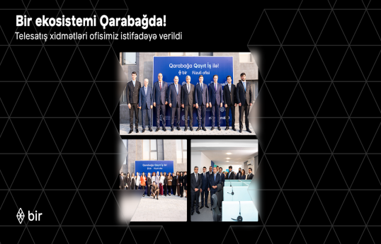 Bir ekosistemindən Qarabağda daha bir təşəbbüs: m10 və Milliön telesatış xidmətləri üçün yeni ofis açıldı