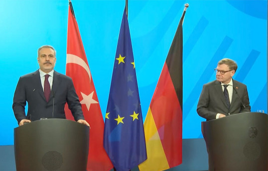 Türkiyə və Almaniya XİN rəhbərləri Hakan Fidan və Yohannes Vadeful