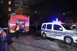 Bakıda çoxmərtəbəli binada yanğın söndürülüb - YENİLƏNİB-2  - VİDEO 