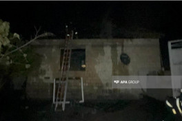 Ucarda fərdi yaşayış evi yanıb