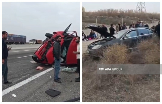 Salyanda yol qəzası olub, xəsarət alan var - FOTO  - VİDEO 