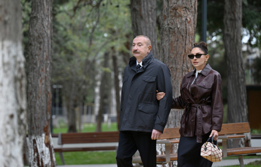 Prezident İlham Əliyev və birinci xanım Mehriban Əliyeva