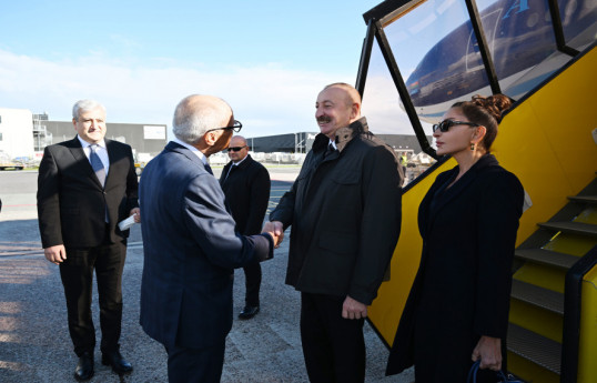 Azərbaycan Prezidenti İlham Əliyev Danimarkaya işgüzar səfərə gedib