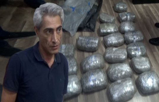 Bakıda iranlı narkotacirlərlə əlbir olan şəxsdə 20 kq narkotik aşkarlanıb - VİDEO 