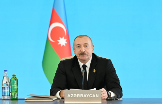 Prezident İlham Əliyev: Biz Orta Asiya, Azərbaycan, Türkiyə, Avropa yaşıl enerji dəhlizi üzərində işləyirik