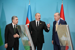 Türkmənistanın Füzulidə tikəcəyi məscidin onlayn formatda təməli qoyulub - YENİLƏNİB-1  - FOTO 