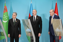 Türkmənistanın Füzulidə tikəcəyi məscidin onlayn formatda təməli qoyulub - YENİLƏNİB-1  - FOTO 