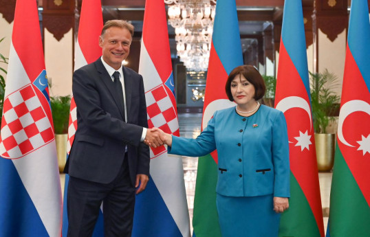 Xorvatiya parlamentinin sədri: Azərbaycanın suverenliyini bərpa etməsi qürurvericidir