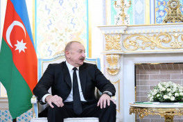 Düşənbədə Azərbaycan və Rusiya prezidentlərinin təkbətək görüşü keçirilib - FOTO  - YENİLƏNİB-1 