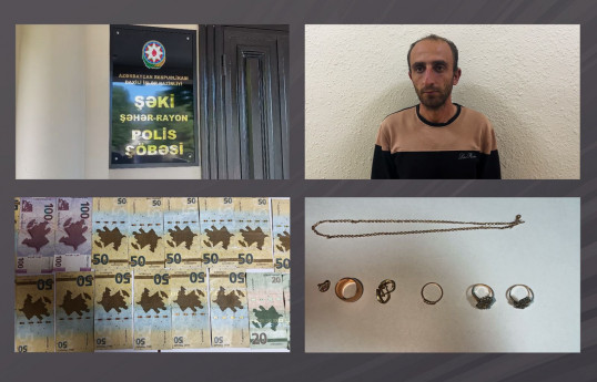 Şəkidə qonşusunun evini qarət edib, yandıran şəxs tutulub