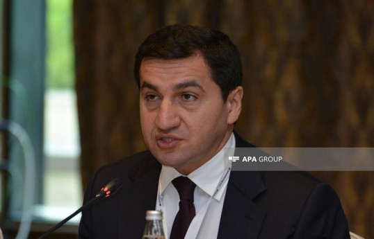 Azərbaycan Prezidentinin köməkçisi - Prezident Administrasiyasının Xarici siyasət məsələləri şöbəsinin müdiri Hikmət Hacıyev