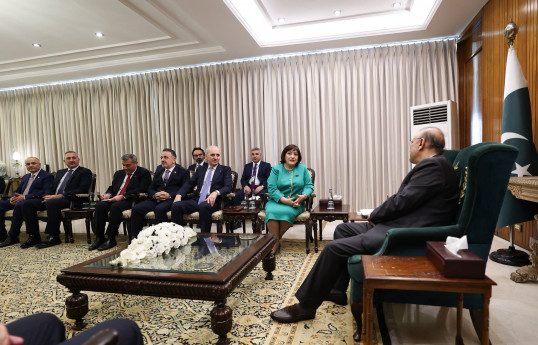 Milli Məclisin sədri Pakistan Prezidenti ilə görüşüb - YENİLƏNİB 