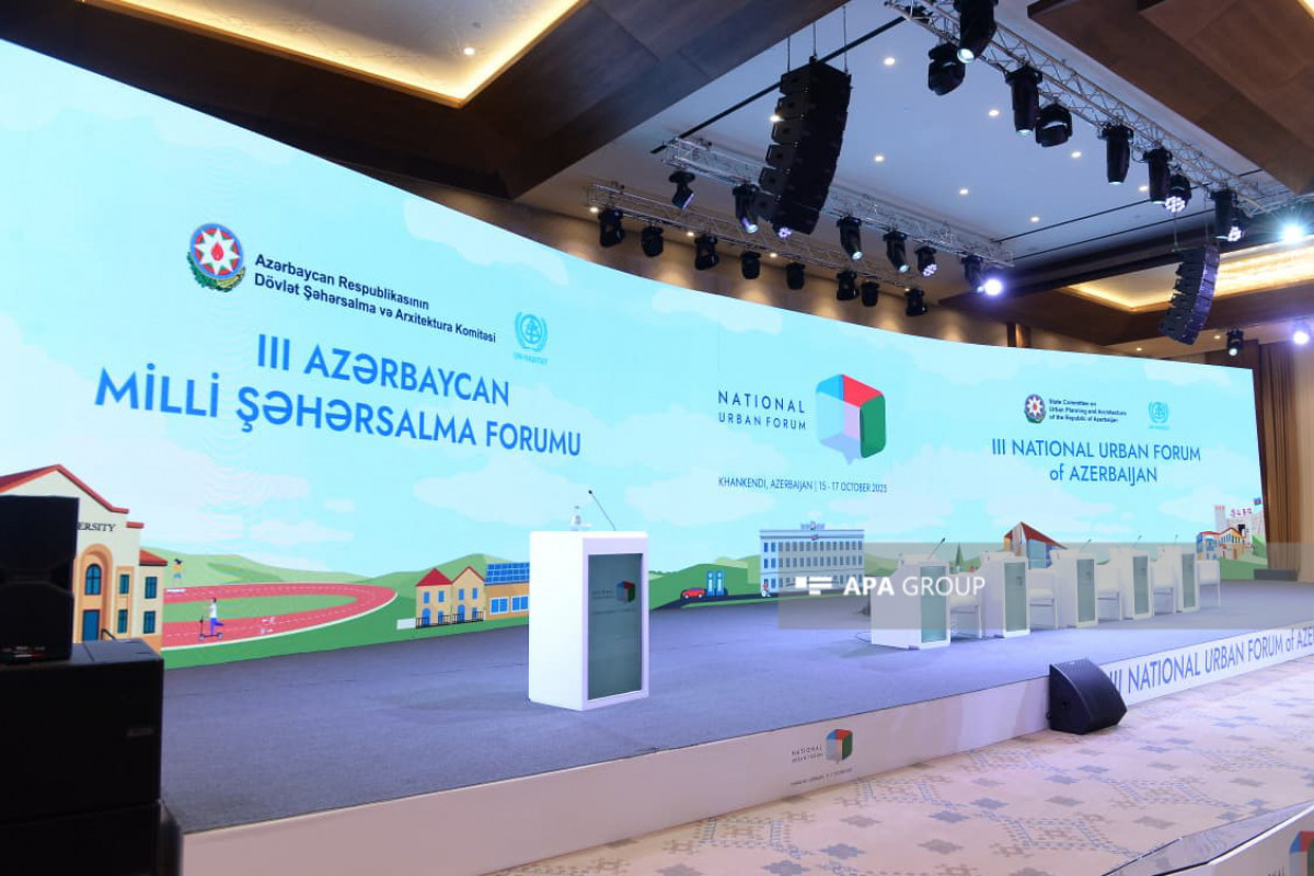 Xankəndidə III Azərbaycan Milli Şəhərsalma Forumunun açılışı olub - FOTO  - YENİLƏNİB 