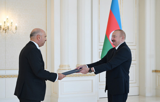 Prezident İlham Əliyev Misirin yeni səfirinin etimadnaməsini qəbul edib