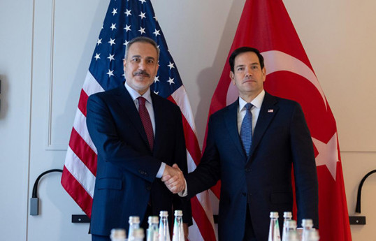 Türkiyənin xarici işlər naziri Hakan Fidan , ABŞ dövlət katibi Marko Rubio