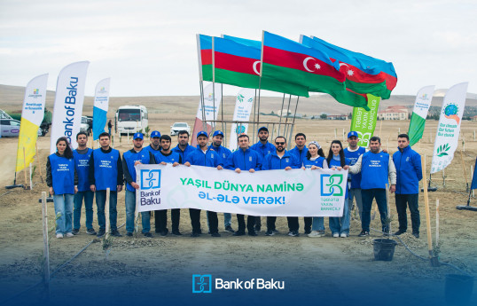 Bank of Baku-dan yaşıl təşəbbüs – növbəti ağacəkmə aksiyası keçirildi - FOTO 