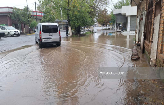 Lənkəranda sel suları həyətyanı sahələrə dolub