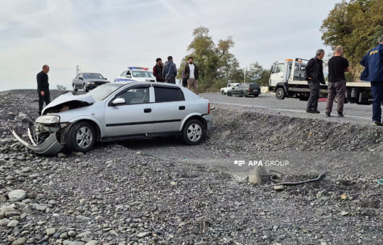 Astarada qəza olub, 19 yaşlı sürücü xəsarət alıb