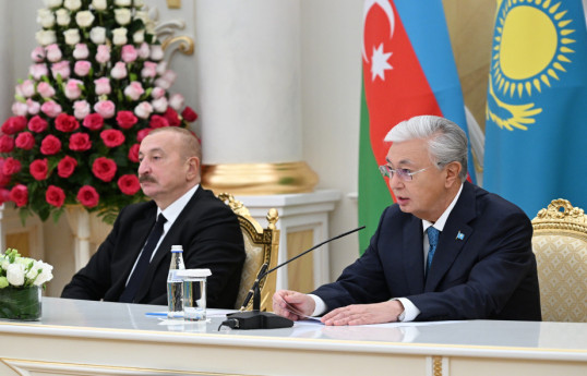 Prezident İlham Əliyev, Qazaxıstan Prezidenti Kasım-Jomart Tokayev