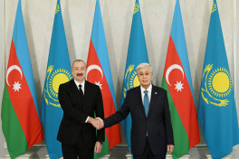 Azərbaycan Prezidentinin Astanada rəsmi qarşılanma mərasimi keçirilib - YENİLƏNİB  - FOTO 