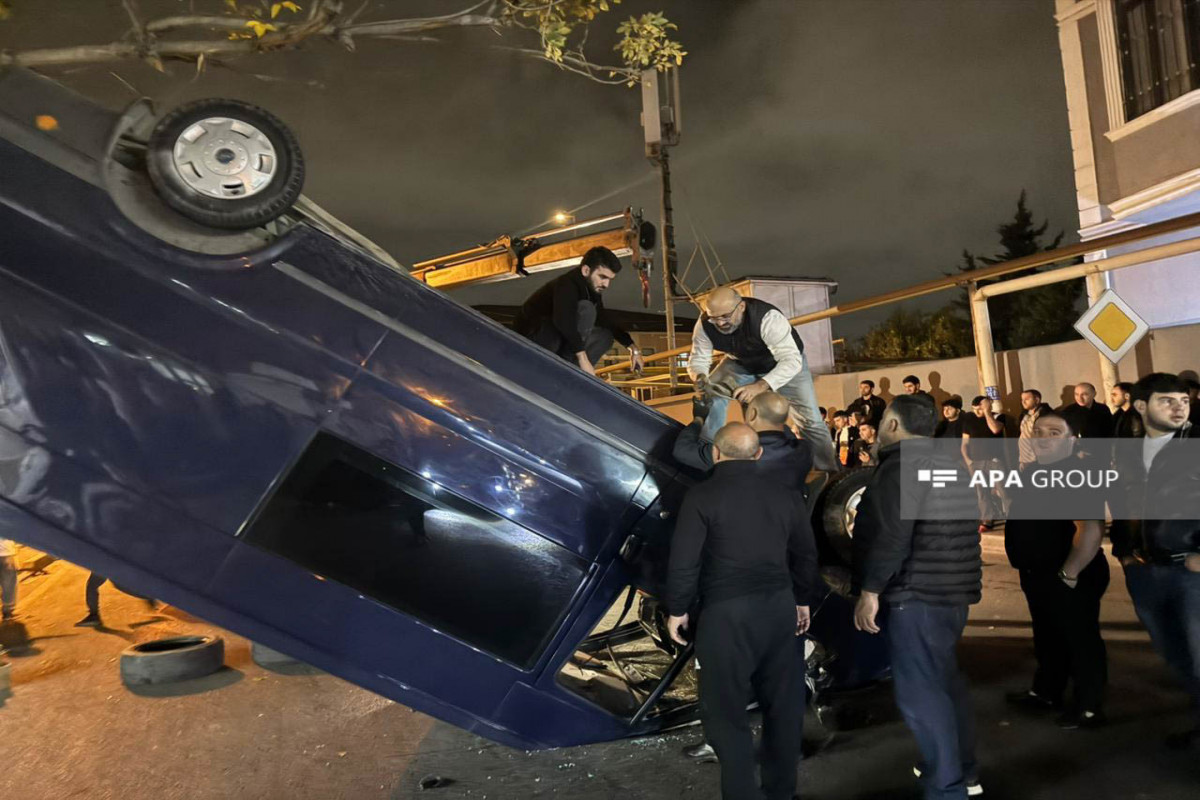 Bakıda zəncirvari yol qəzası baş verib  - FOTO  - VİDEO  - YENİLƏNİB 