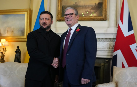 Ukrayna və Britaniya liderləri görüşüb
