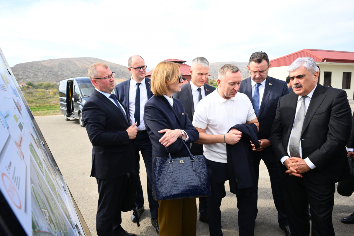 Samir Şərifov belaruslu həmkarı ilə Ağdamın Qızıl Kəngərli kəndində olub - FOTO 