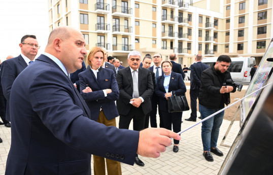 Azərbaycan və Belarusun Baş nazirlərinin müavinləri Ağdamda tikinti işləri ilə tanış olublar
