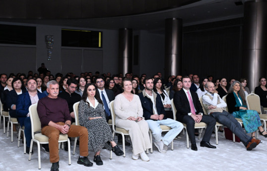 Leyla Əliyeva “Hirkan” sənədli filminin təqdimatında iştirak edib