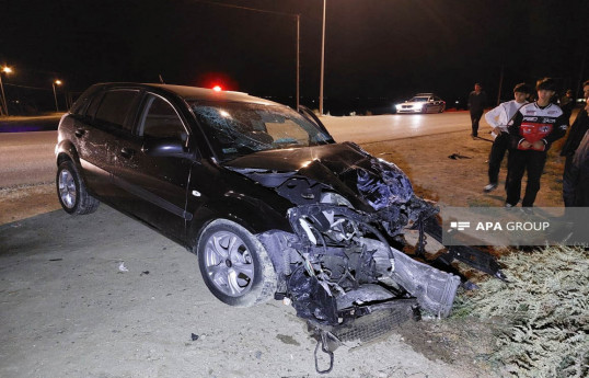 Şirvanda ağır yol qəzası: 1 nəfər ölüb, 2 nəfər yaralanıb - FOTO 