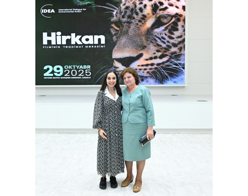 Leyla Əliyeva “Hirkan” sənədli filminin təqdimatında iştirak edib