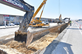 Lökbatanda 23 kilometrlik kollektor və sutəmizləyici qurğu tikilir
