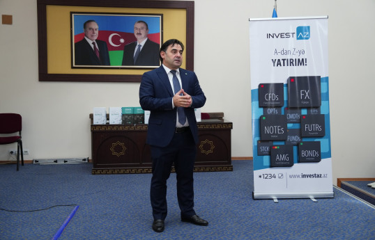 InvestAZ və Naxçıvan Dövlət Universiteti maliyyə bazarları üzrə praktik seminar təşkil etdi