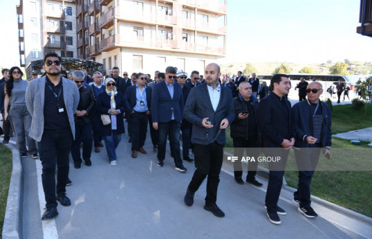 Diplomatik korpus Cəbrayıl rayonunda bərpa və yenidənqurma işləri ilə tanış olub - FOTO 
