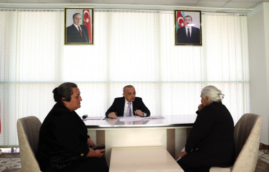 Zaur Mikayılov Göygöldə vətəndaşları qəbul edib